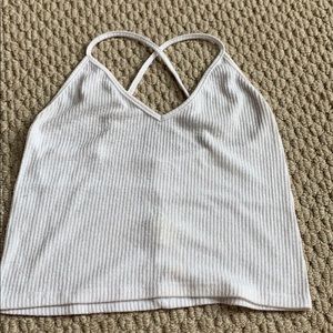 brandy melville white tank top
